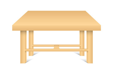 Wooden Table Vector Shape