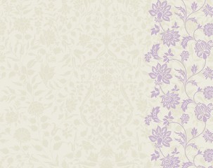 wedding card design, paisley floral pattern , India