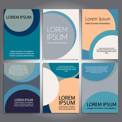 modern set of creative cards