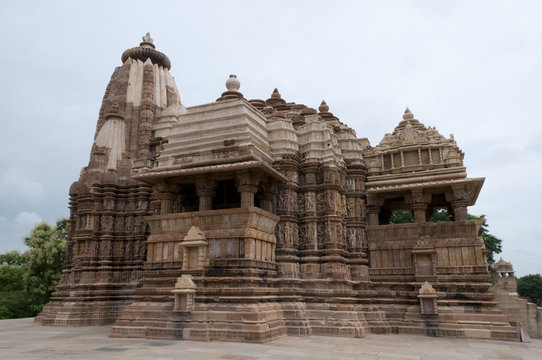 Hindu erotic temple in Khajuraho, India