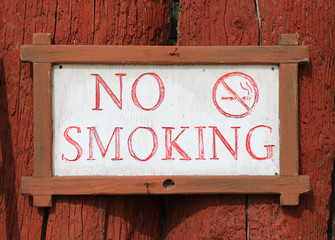 No smoking notice