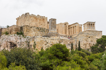Fototapeta premium Acropolis of Athens, citadel with palaces and temples on a high hill, Greece.