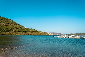 View of gulf and beach of Tramariglio