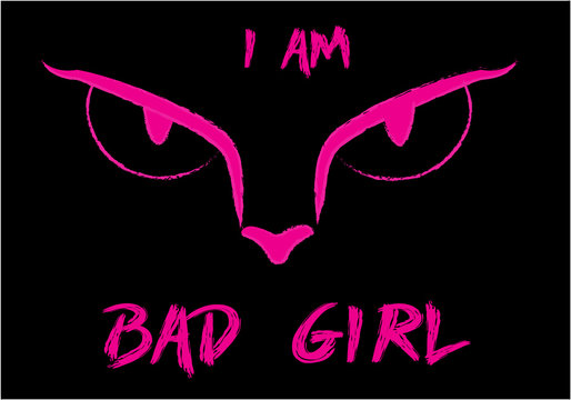 bad girl cat in background 