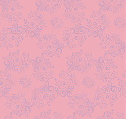 Beautiful floral background, seamless pattern