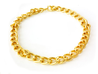 golden chain isolated