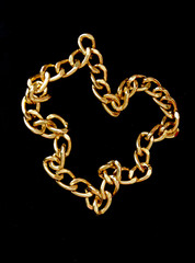 golden chain isolated