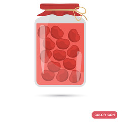 Preserved cherries color icon for web and mobile design