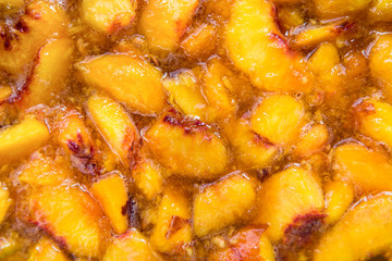 texture cooking boiled apricot and peach jam