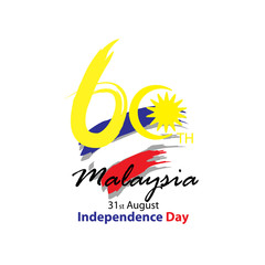 31 August Celebration Card. Malaysia Independence Day
