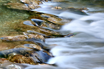 Water flow over rocks, Cetina river, Croatia