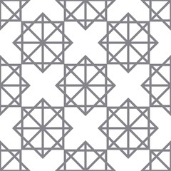 Gray geometric seamless pattern with squares