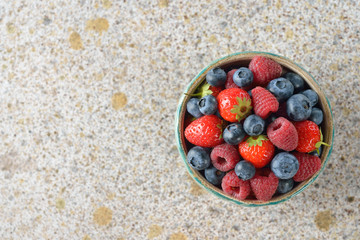 Fresh berries in a bowl