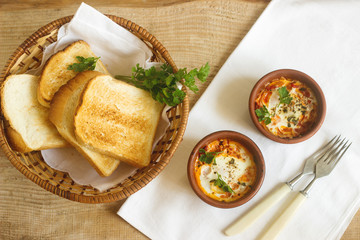 Breakfast with shakshouka