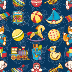 Child toy seamless pattern. Design element