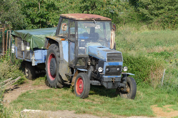 vintage old tractor