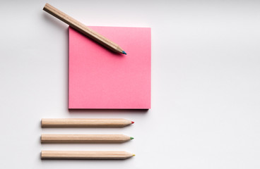 post it with pencils