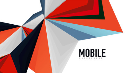 Naklejka premium Modern triangle presentation template