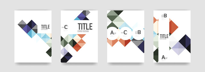 Set of brochure cover templates