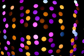 The background of the bokeh night city