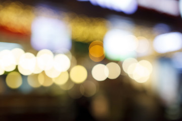 City night light bokeh and light blurred background