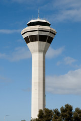 Fototapeta na wymiar Airport Control Tower - Perth - Australia