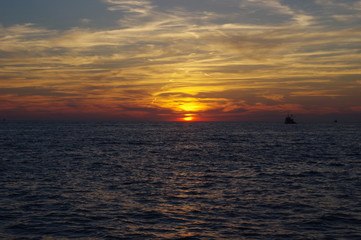 Sonnenuntergang über der kroatischen Adria