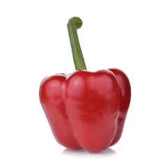 red bell pepper isolated on white background