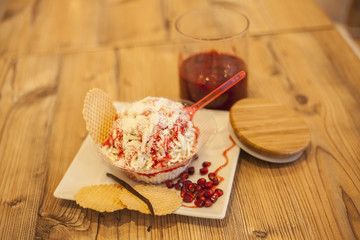 Spaghetti-EisBecher - Marmelade