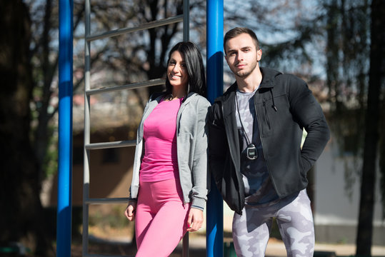 Portrait Of A Physically Fit Muscular Couple