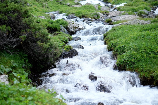 A beautiful mountain river