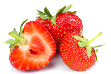 Strawberry isolated on white background. Clipping Path