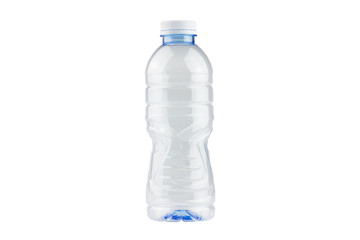 plastic drinking bottle isolated on white background
