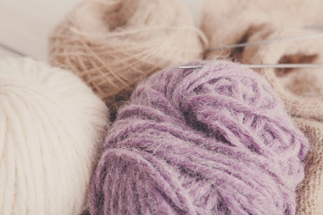 Needlework and handicraft concept