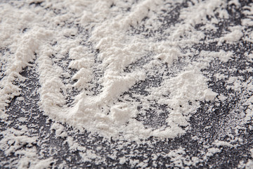 White floor on black background, abstract texture