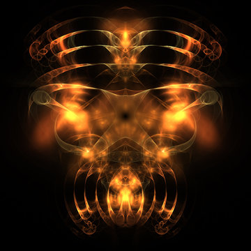 Knight of the Demon Abstract Fractal Design