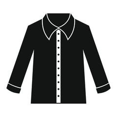 Man shirt in black simple silhouette style icons vector illustration for design and web isolated