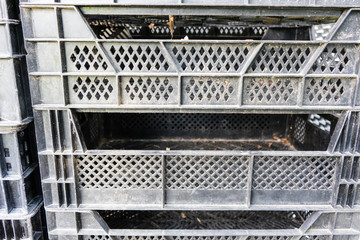 plastic box stack for gardening