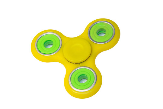Fidget spinner toy isolated on white background