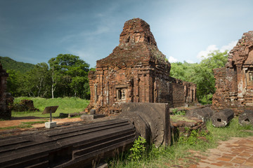 Fototapeta premium My Son sanctuary ruins in Vietnam