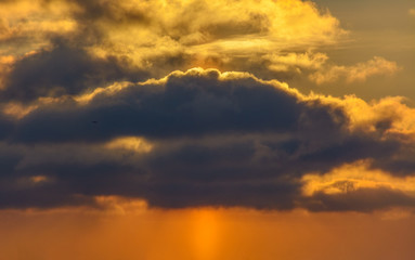 Orange clouds