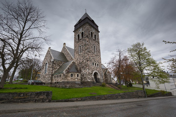 Fototapeta na wymiar Alesund church, on Kirkegata, Alesund