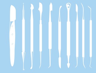 Medical blade set
