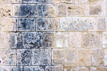 Texture of gray brick wall
