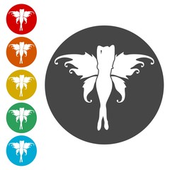 Fairy Icons set Flat Graphic Design - Illustration 