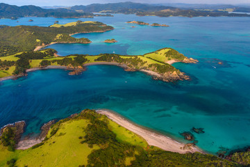 awesome islands landscape with turquoise sea  