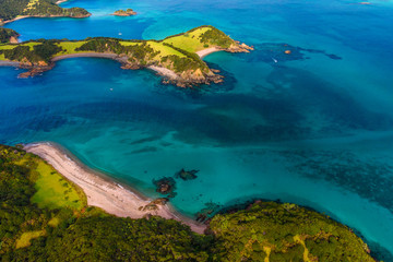 awesome islands landscape with turquoise sea  