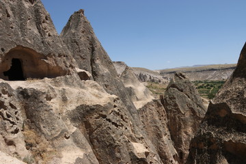 Fototapeta premium The Selime Monastery in Cappadocia, which is one of the largest religious buildings in Cappadocia.2017