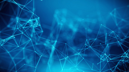 Concept of Network, internet communication. 3d illustration