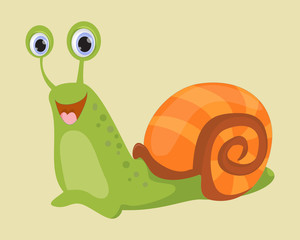 Cute Snail cartoon
